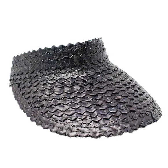 Ave lumi straw sun visor woven beach hat - Picture 6 of 7